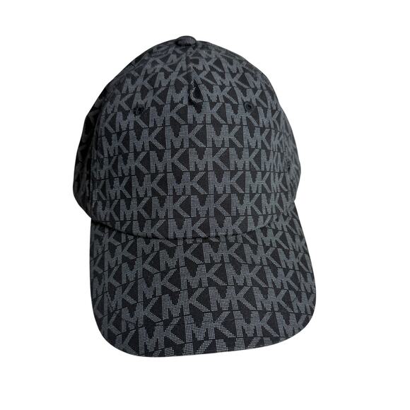 MICHAEL Michael Kors Accessories - Michael Kors MK Logo Monogram Baseball Cap black/gray adjustable strap OS - NWT